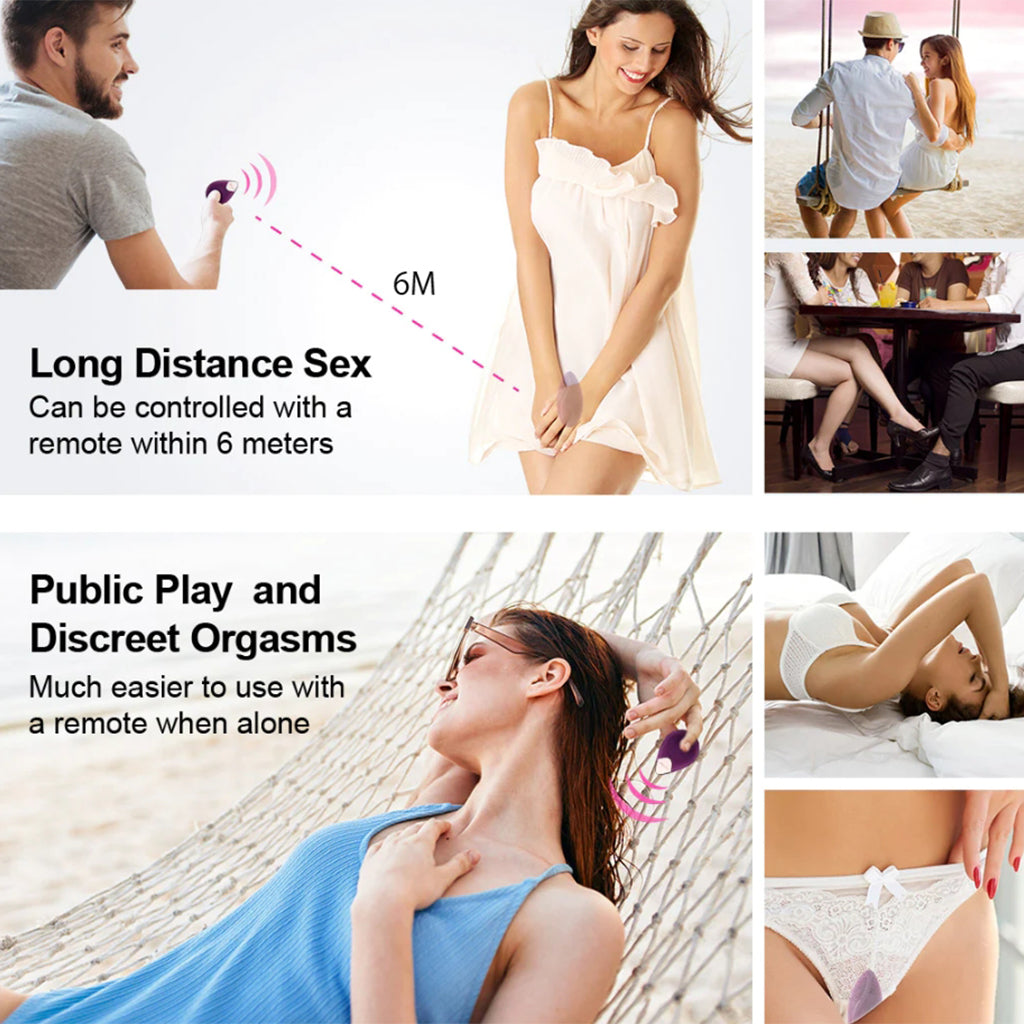 Luvkis® Sex Toys Remote Wireless Wearable Vibrator Pro 2, Purple