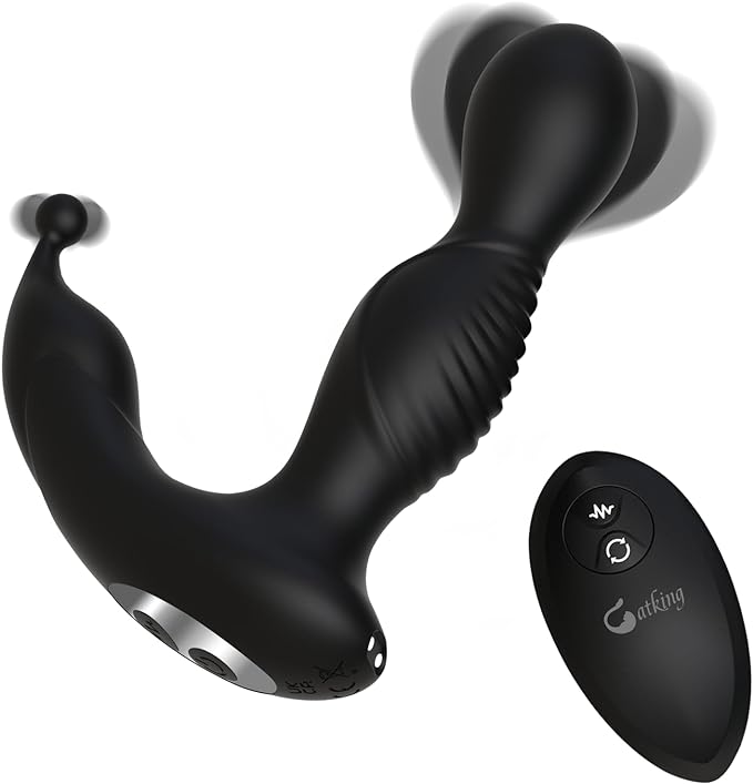 Catking® Sex Toys Remote Control Rotating Anal Vibrator with 50 Vibration Modes