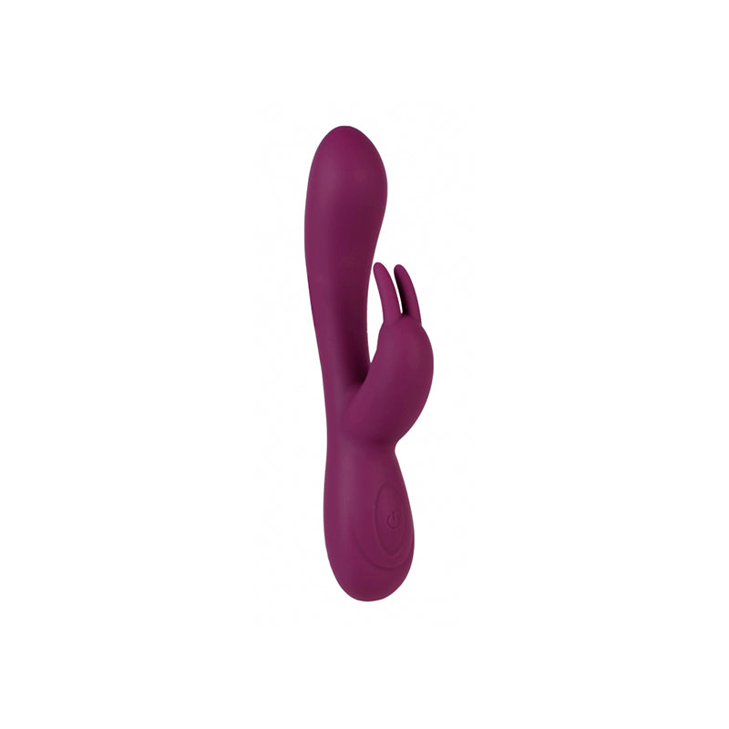 Catking Rechargeable Silicone Rabbit Vibrator - Burgundy