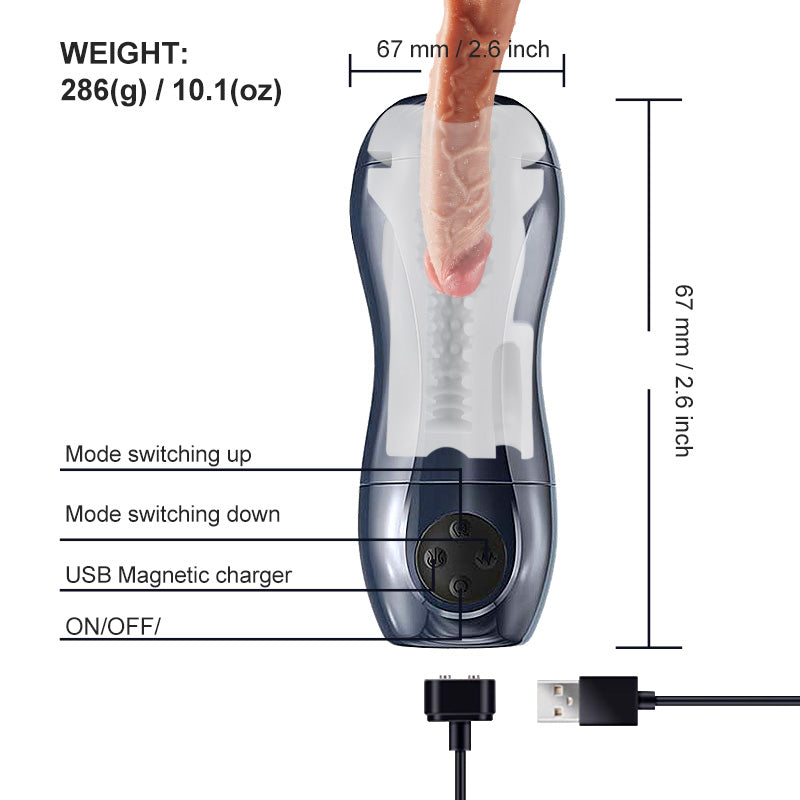 Catking® Sex Toys Deep Theroat Sucking Masturbation Cup 3rd Generatio