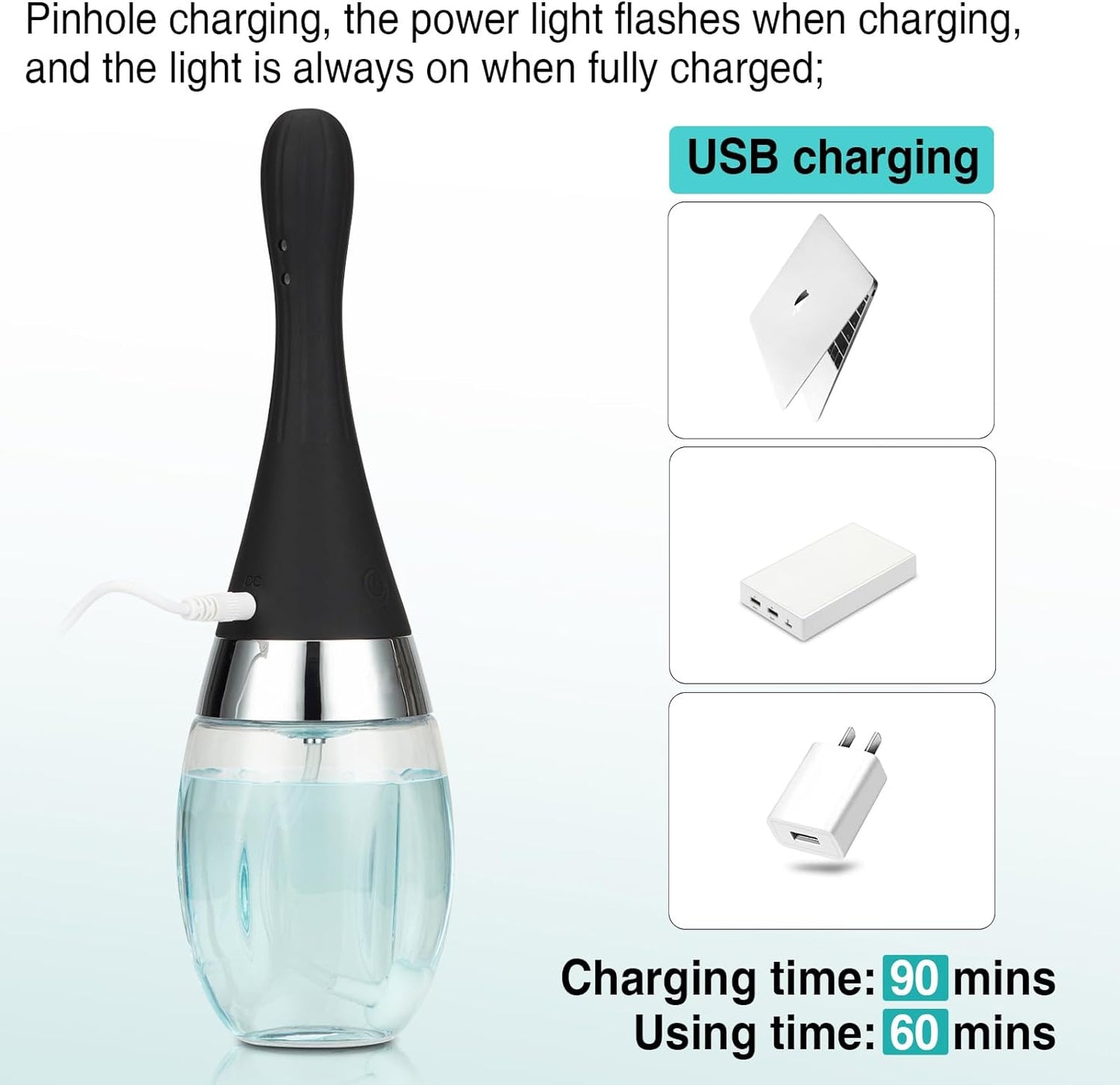 Catking® Sex Toys 3 Speeds Automatic Enema 12oz