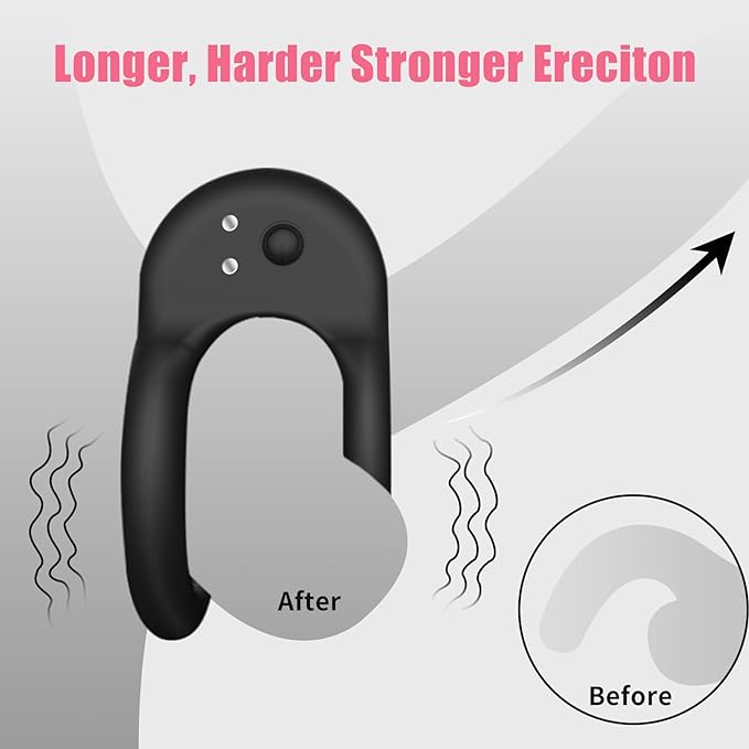 Catking® Sex Toys Soft Silicone Male Vibrating Cock Ring
