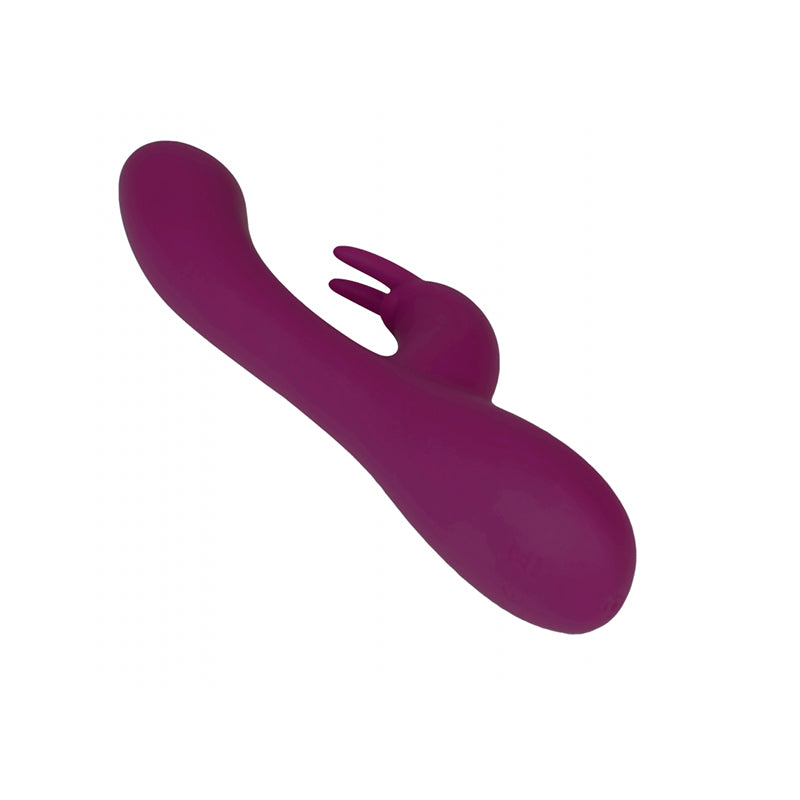 Catking Rechargeable Silicone Rabbit Vibrator - Burgundy