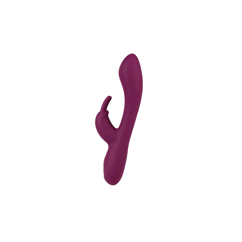Catking Rechargeable Silicone Rabbit Vibrator - Burgundy