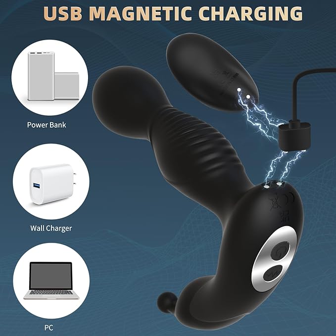 Catking® Sex Toys Remote Control Rotating Anal Vibrator with 50 Vibration Modes