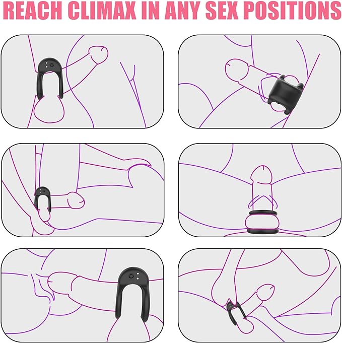 Catking® Sex Toys Soft Silicone Male Vibrating Cock Ring