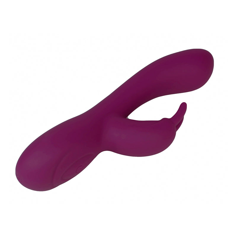 Catking Rechargeable Silicone Rabbit Vibrator - Burgundy
