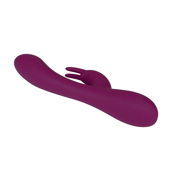 Catking Rechargeable Silicone Rabbit Vibrator - Burgundy