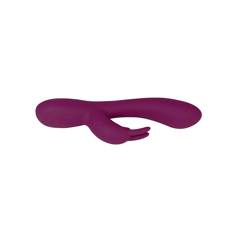 Catking Rechargeable Silicone Rabbit Vibrator - Burgundy