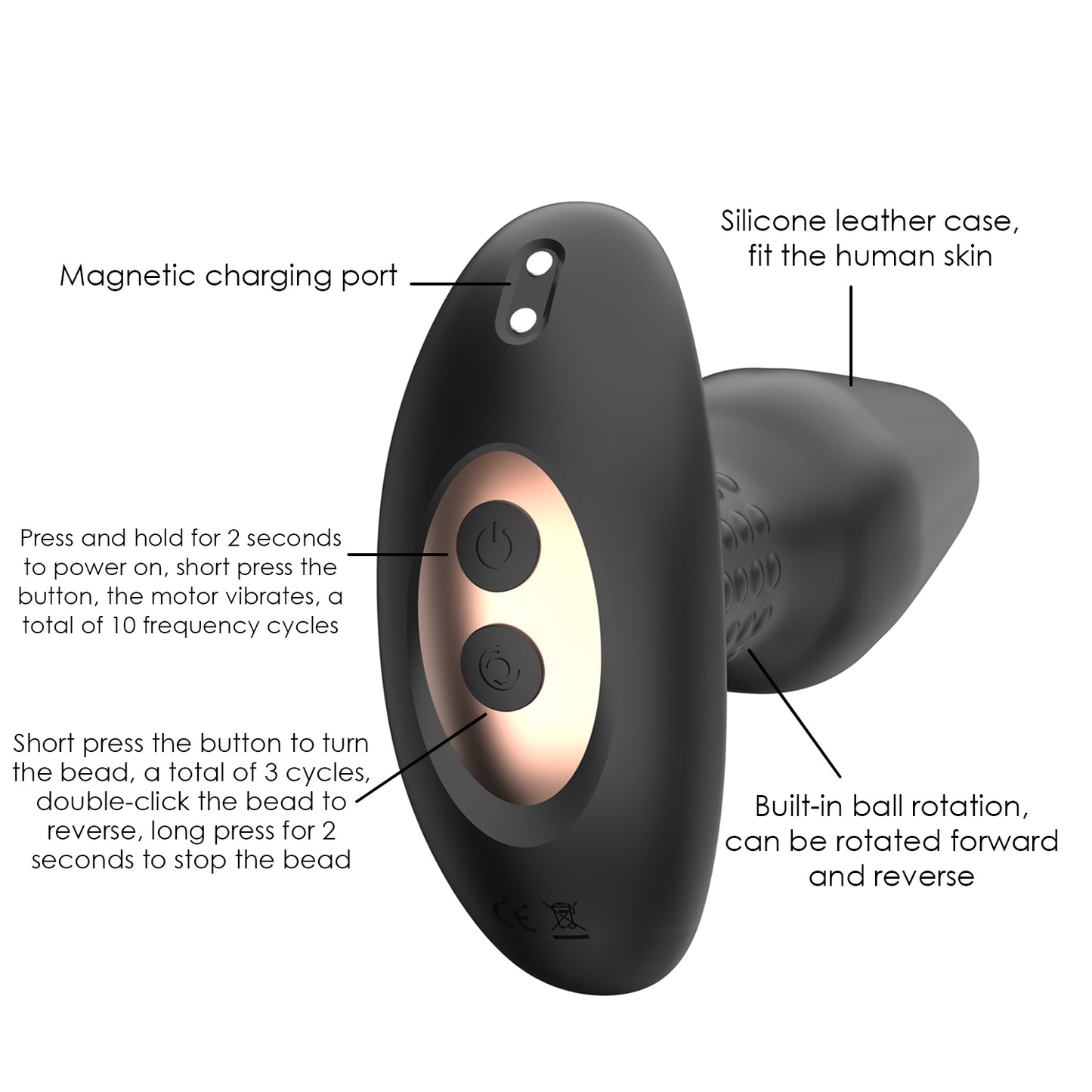 Catking Carl Vibrator/Rimming Plug - Anal Toys