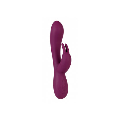 Catking Rechargeable Silicone Rabbit Vibrator - Burgundy