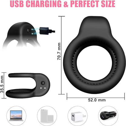 Catking® Sex Toys Soft Silicone Male Vibrating Cock Ring