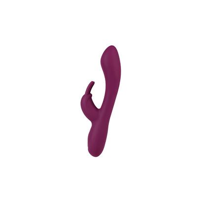 Catking Rechargeable Silicone Rabbit Vibrator - Burgundy